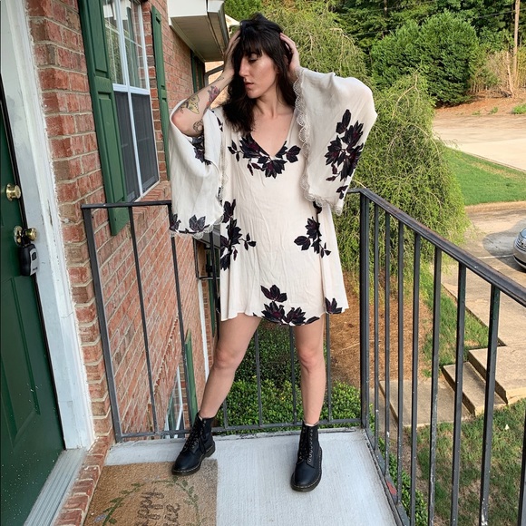 Free People Floral Mini Dress (S) - Picture 2 of 7